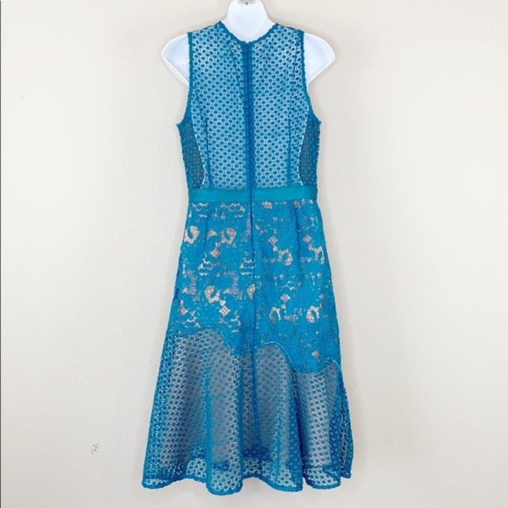 SOLD NWT ADELYN RAE Lily Mixed Lace Dress - Picture 3 of 8